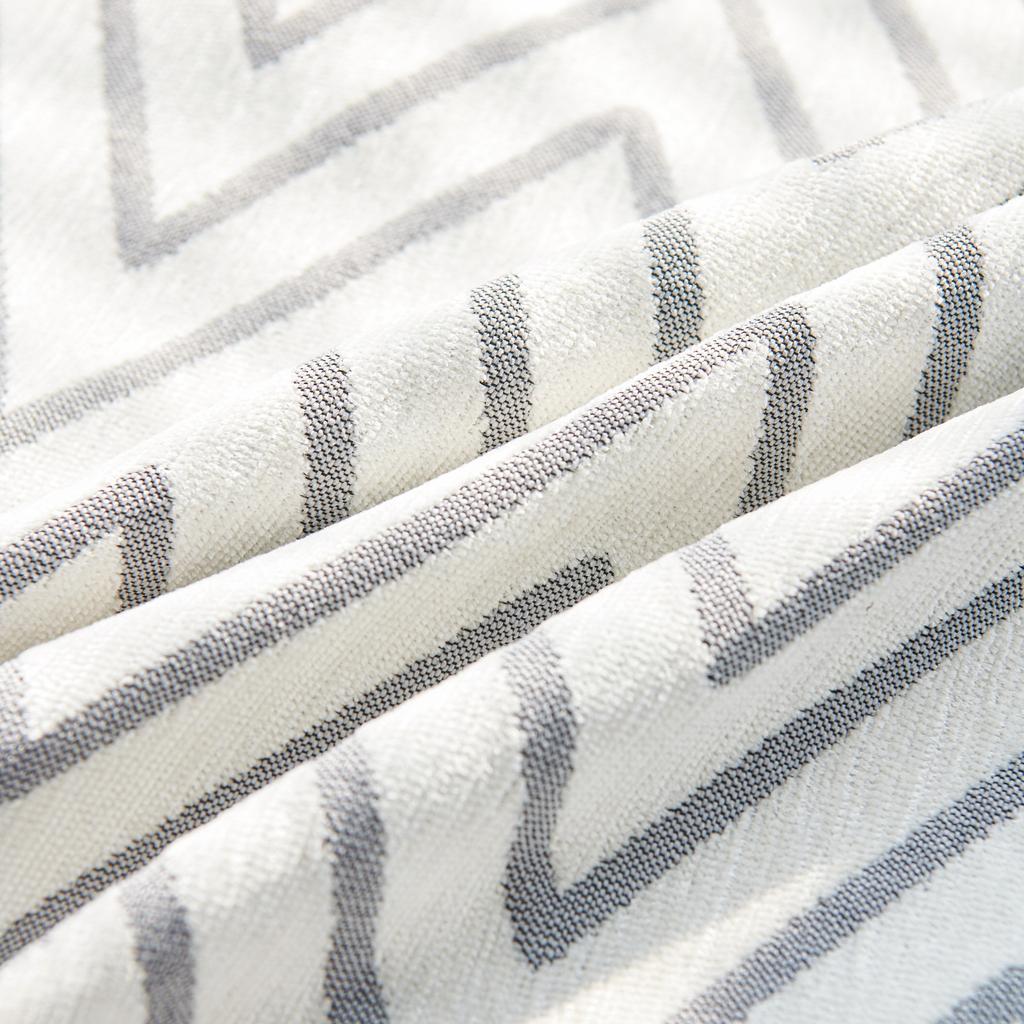 Modern and Simple Sofa Towel, New All-season Comfortable Chenille Anti-wrinkle Multi-purpose Striped Double-sided Sofa Cover Blanket