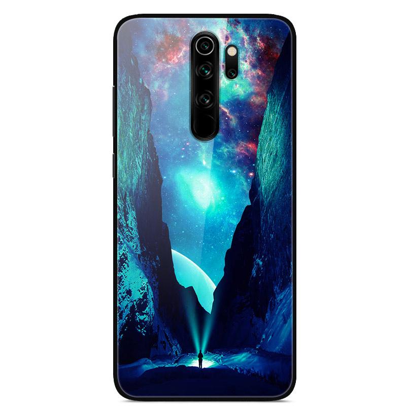 For Xiaomi Redmi Note 8 Pro Case Tempered Glass Fashion Lovely Phone Cases for Redmi Note 8 8T Note8 8Pro Back Cover Funda Coque
