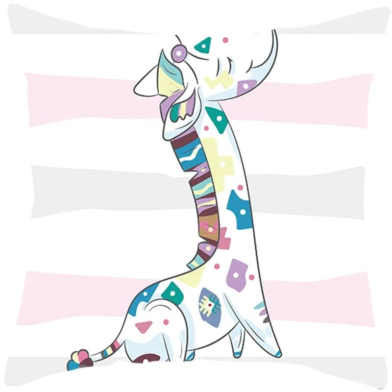 Ins Net Celebrity Cartoon Unicorn Pillow Sofa Pillow Cushion Cover Hot Household Items One Drop Delive