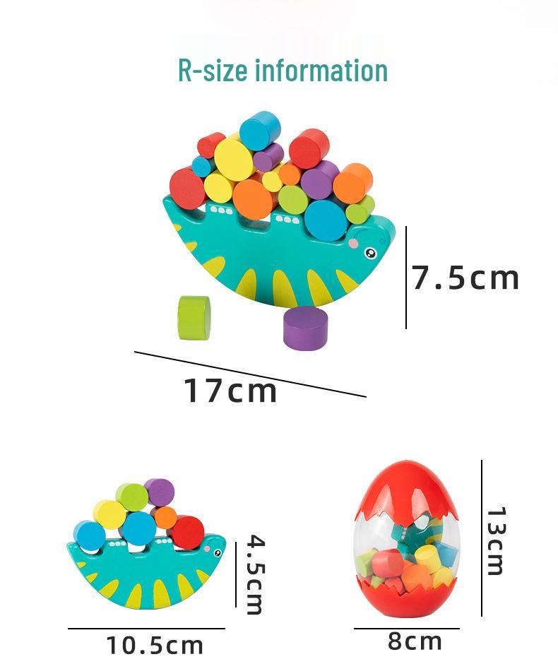 

Игрушка-балансир динозавр: Обучающее пособие для развития логического мышления и координации рук и глаз для детей 3-6 лет.