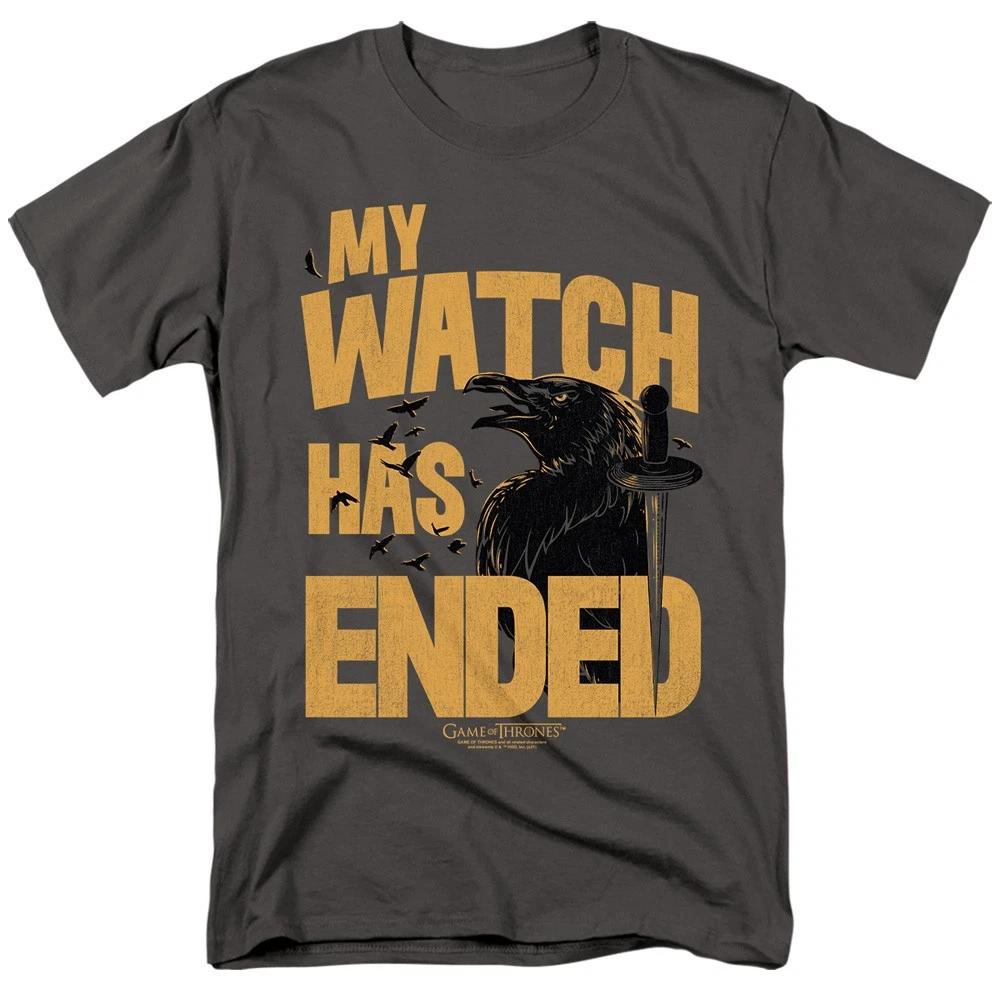 Game Of Thrones - My Watch Has Ended - Unisex Short Sleeve Children s T-shirt - Gray 110