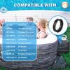 2Pcs Inlet & Outlet Seal Set For Intex Pure Spa, Gasket Between Connectors, Seals Gaskets for Simple Spa 11699 Ensure Seamless
