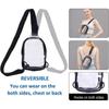 Clear PVC Messenger Bag for Men - Transparent Mobile Phone and Wallet Carrier, Ideal for Walking and Shopping