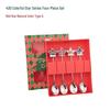 Christmas Cartoon Stainless Steel Spoon & Fork Set – Festive Cutlery with Gift Box
