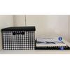 Stylish Houndstooth Pattern Foldable Storage Container Fabric Foldable Box for Space Organization In Vehicle Homes