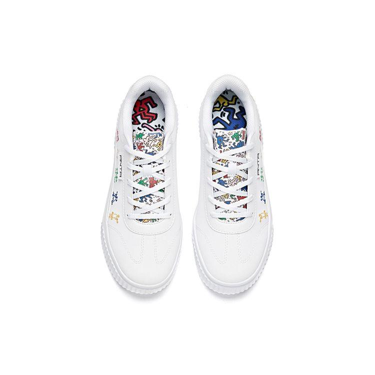 Anta Keith Haring X  Lifestyle Series Low-Top Sneakers Women Sneakers White Yellow 922038023-9