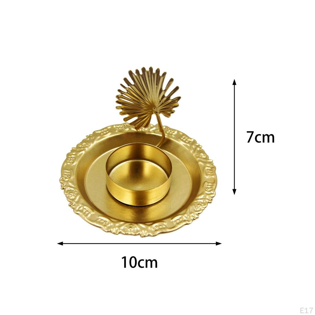 Candle Holder Metal Candlestick Gifts Stand Table Centerpiece Ornament for Dining Room