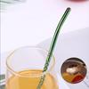 Yousheng Sakura Straw Spoon, 304 Stainless Steel Straw for Coffee Stirring, Reusable Drinking Straw for Juice Milk Tea