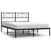VidaXL Metal Bed Frame with Black Headboard 160x200 Cm 355466