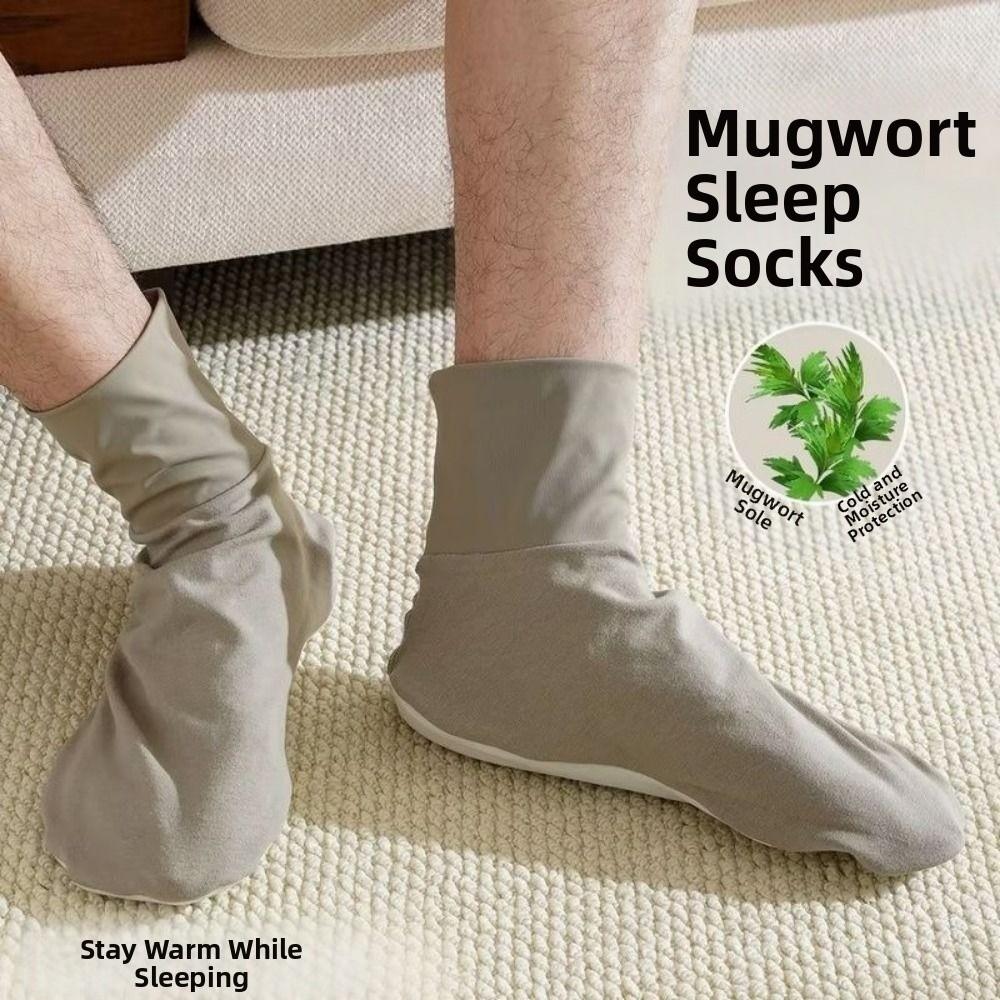 Keeping Warm Air Conditioning Sleep Socks Mugwort Bottom Middle Tube Socks Winter Season