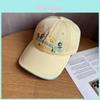 Cotton Embroidered Baseball Cap For Women Summer Sun Protection Wide Brim Adjustable