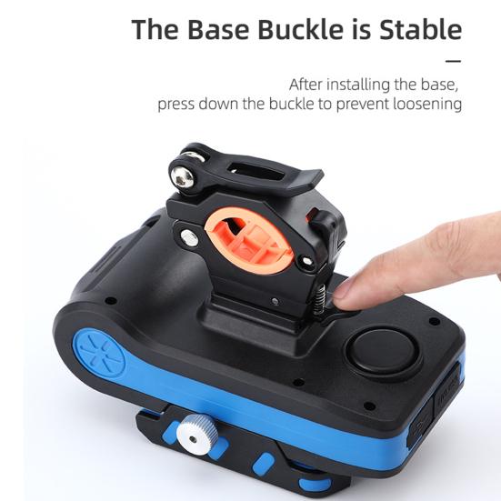 4-in-1 Bicycle Headlight Riding Lamp Light Phone Holder Horn Charging Power Bank