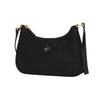 MCM Black Visetos Monogram Hobo Shoulder Bag Set with Gold Chain & Inner Pouch for Daily & Casual Use