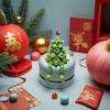 Colorful 3D Printed Christmas Tree Desktop Ornament Unique Green Articulated Xmas Decoration Funny Tabletop Art for Home