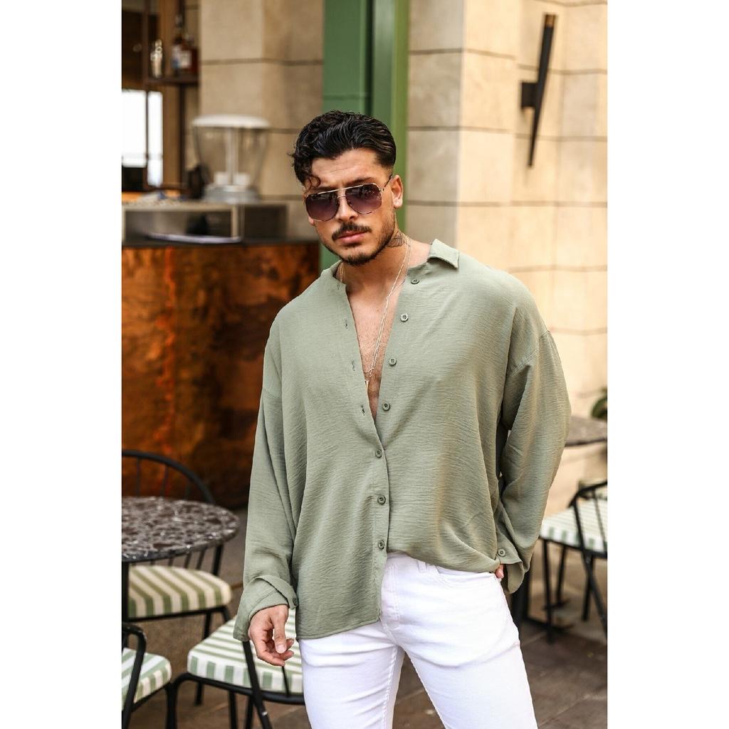 Cămașă Aerobin supradimensionată texturată, unisex