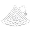 5 Pcs Christmas Tree Cutting Dies Embossings Stencils Christmas Metal Die Cuts for DIY Scrapbooking Card Decoration