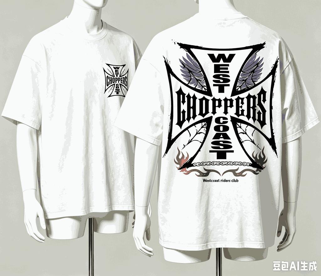 West Coast Choppers für Fan Geschenk T-Shirt Herren Damen Harajuku Oversized Unisex Kurzarm Streetwear hohe Qualität Paare Klassisch weich Retro Mode