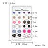 12 Pairs Crystal Rhinestone Flower Stud Earrings Set for Women Jan to Dec Birthstone Piercing Jewelry Accessories