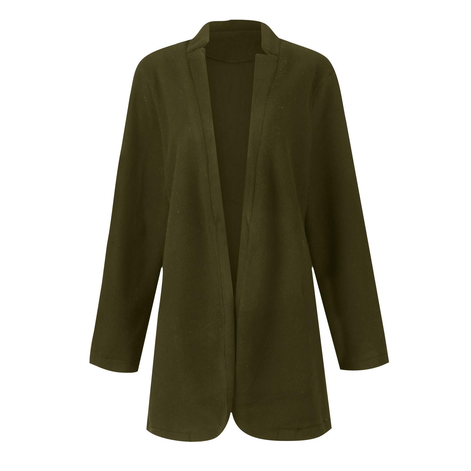 Женская мода осенне-зимний плащ средней длины — фото 4