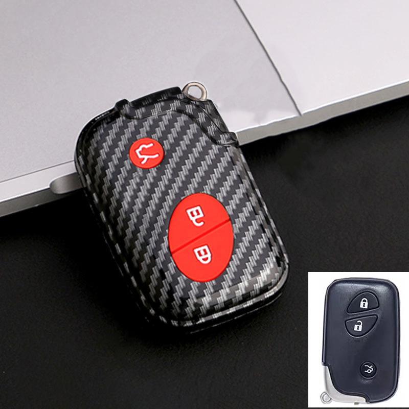 4 Buttons Carbon Abs Car Key Case Cover Fob For Lexus Gs430 Es350 Gs350 Lx570 Is350 Rx350 Is250 Key Shell