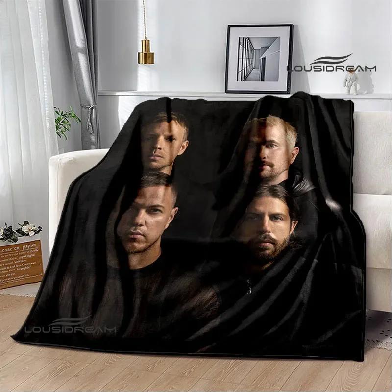 Rock Band Imagine Dragons Printed blankets Flannel Warm blanket Soft Cozy Blanket Travel Blankets bed linings Birthday Gift