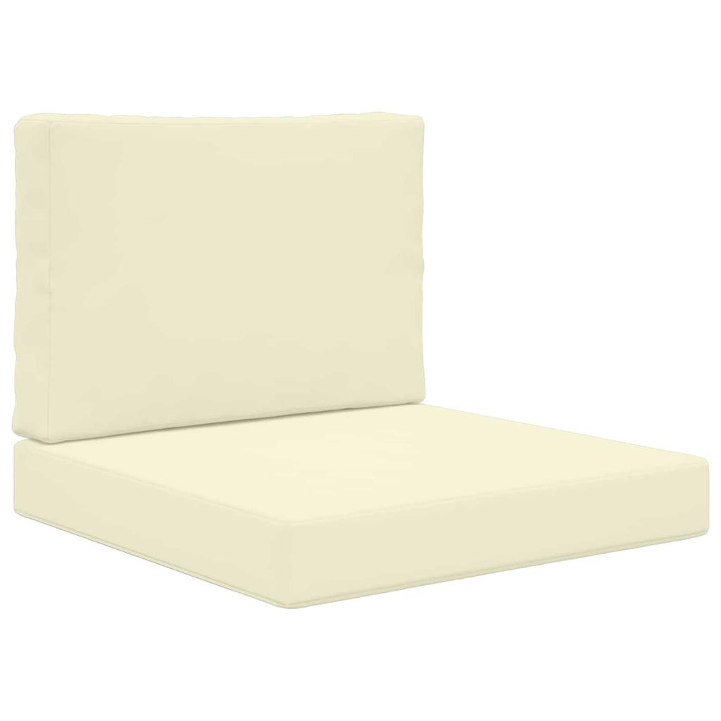 Outdoor Sofa Cushion 2 Pcs Cream Polyester