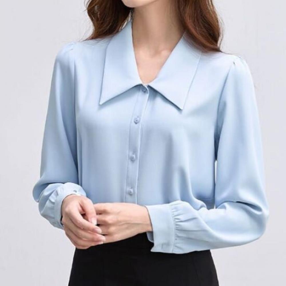 Navava Office Smart Stylish Collar Long Sleeve Shirt Nb2912