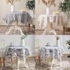 Nordic Floral Tablecloth With Cotton Polyester Blend For Home Dining And Decor