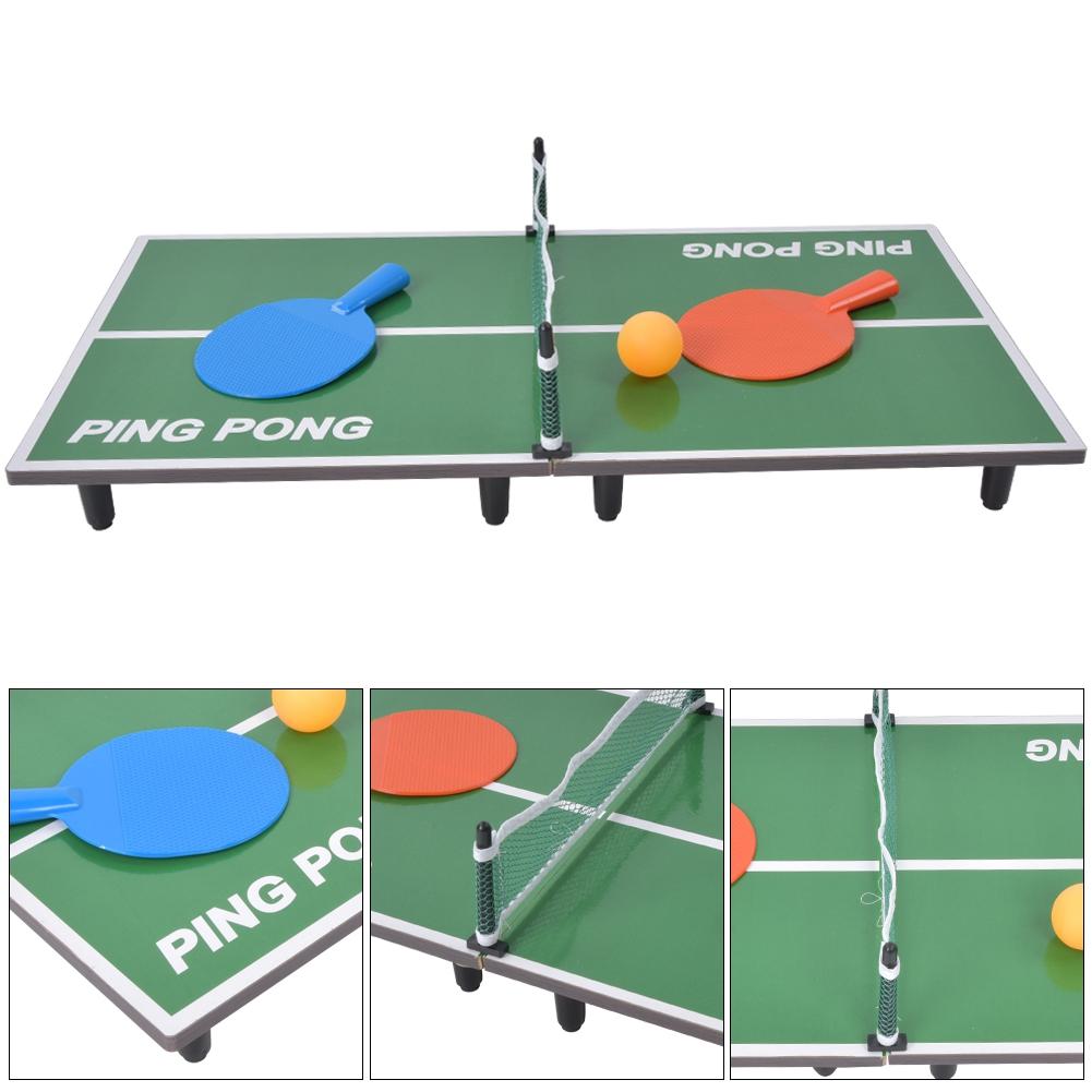 Indoor Mini Tischtennistisch Spiel Klappbarer Ping Pong Tisch Eltern-Kind Unterhaltungsspielzeug