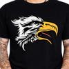 Eagle Head Graphic T-Shirt Bird Of Prey Wildlife Tee Nature Tribal Biker Art Top