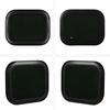 RV Fixed Window 500×350mm Black Aluminum Alloy Round Corner Glass With Fixing RIng For Trailer Camper