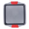 Baking Sheet Dual Red Silicone Handle Inadhesive Coating Carbon Steel Dishwasher Safe Deepened