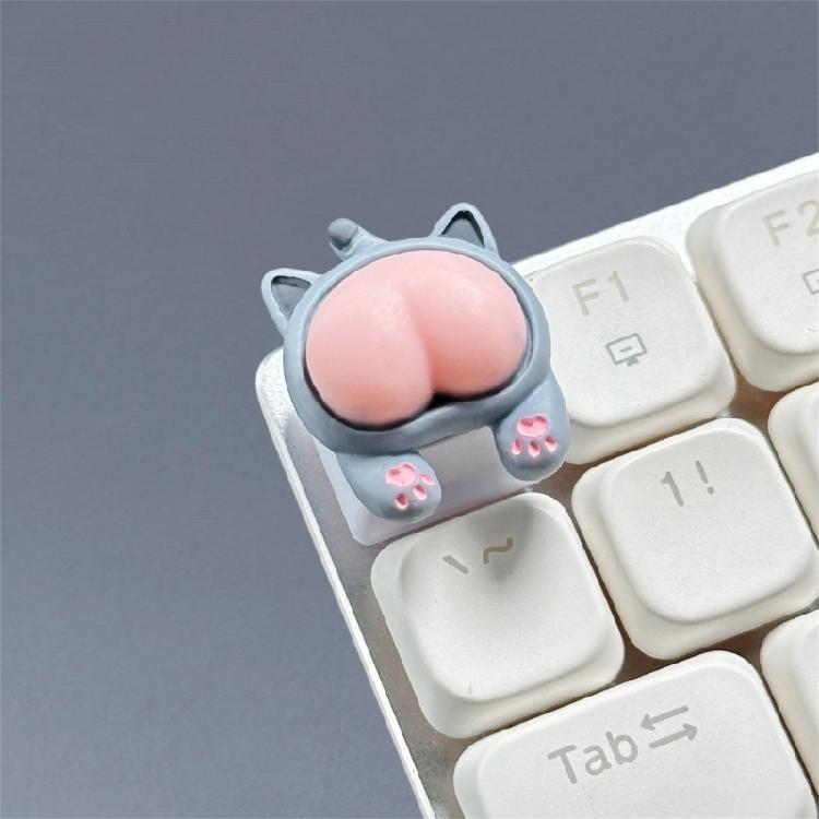 ESC ABS Keycaps Rose Cochon Lapin Chats Ours Fesses Clés d'Animaux 3D pour Passionnés de Claviers Mécaniques