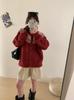 Korean Style Soft Fluffy Fair Isle Knit Cardigan - Women's Autumn/Winter Loose Fit with Rolled Edge