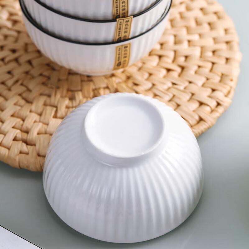 Nordic Style Underglaze Ceramic Rice Bowl Set