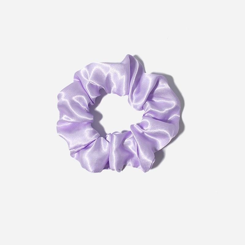 1pcs Women Girls Silky Satin Hair Scrunchies Solid Elastic Elegant Rubber Band Headwear Holder Scrunchy Hair Accessoires