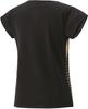 Yonex Short Sleeve Game Shirt M Women's (Fitted Shirt) Black/Gold (184)