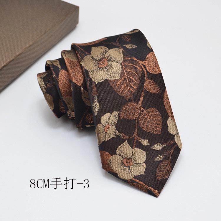 Formal Shirt Business Tie Wedding Banquet Men's Polyester Hand-tied Long Tie