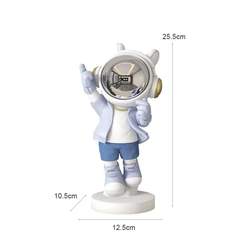 Harz Astronauten Skulptur Kreative Heimdekoration Cartoon Animation Raumfahrer Puppe Statue Wohnzimmer Büro Schreibtisch Ornamente Geschenk