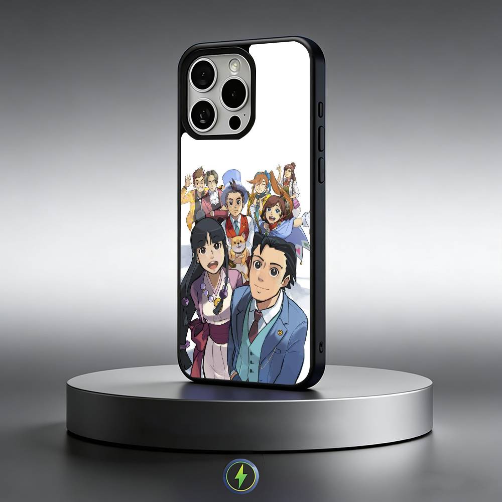 

Anime Ace A- Attorney Phone Case For iPhone17,16,15,14,13,12,11 Plus,Pro Max Magnetic For Magsafe Wireless Charging iPhone11PROMAX