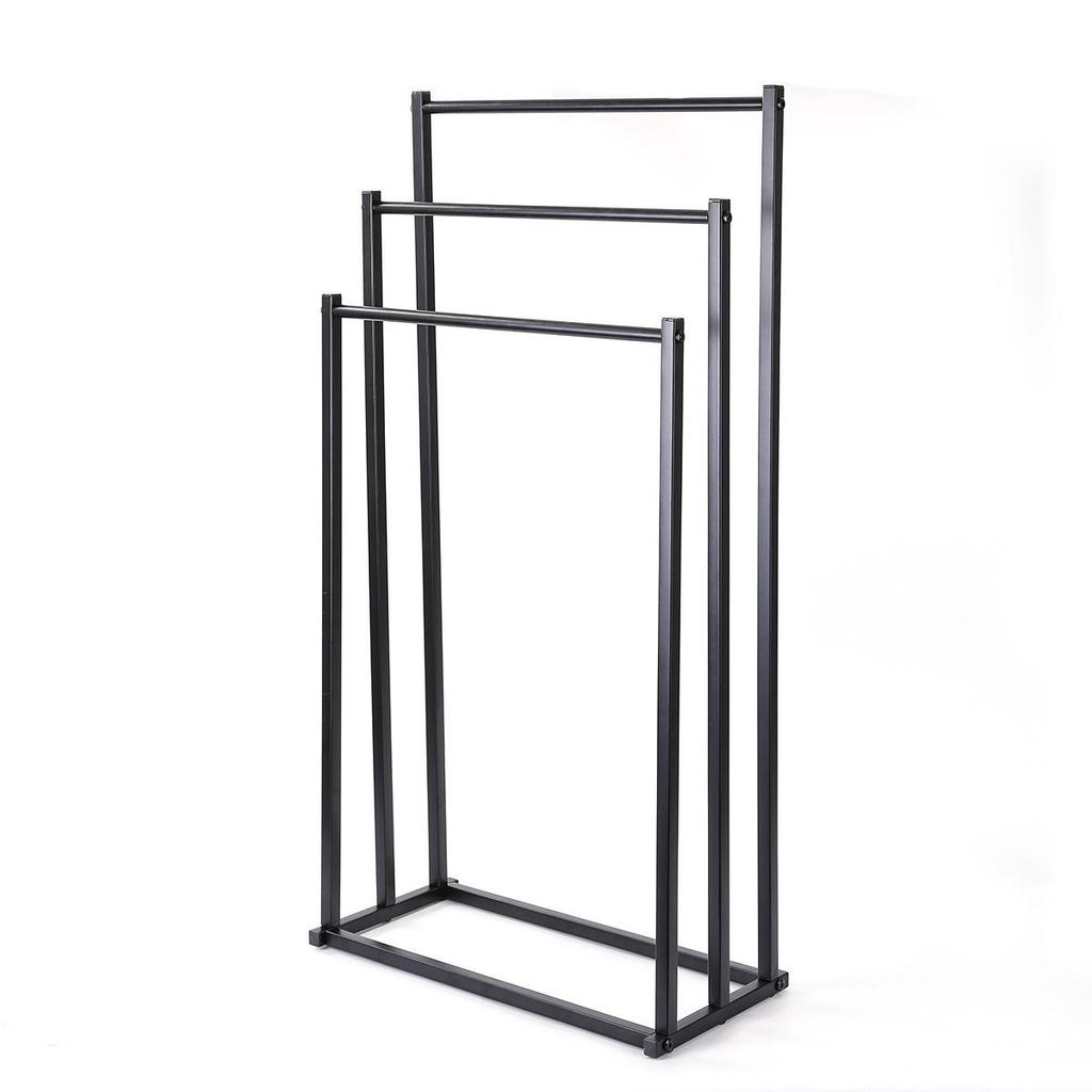 Three-Layer Freestanding Towel Rack: Punch-Free, Multi-Functional Storage for Bathroom