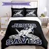 3pcs Ice Hockey Bedding Set Duvet Cover Closure Includes 1 Duvet Cover & 2 Pillowcases, Soft and Comfortable for All Seasons.
