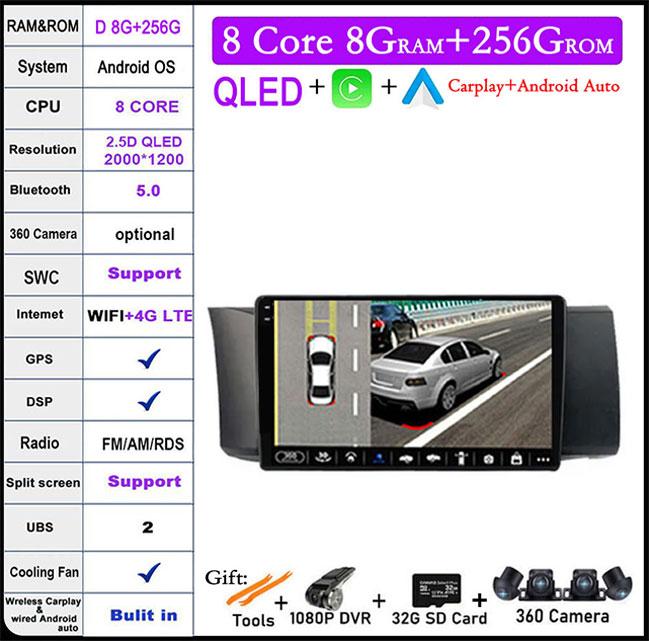 9 Inch LHD DSP Android 14 For Subaru BRZ 2012 - 2016 Car Carplay Stereo Wifi Navigation Player Autoradio Radio GPS Multimedia