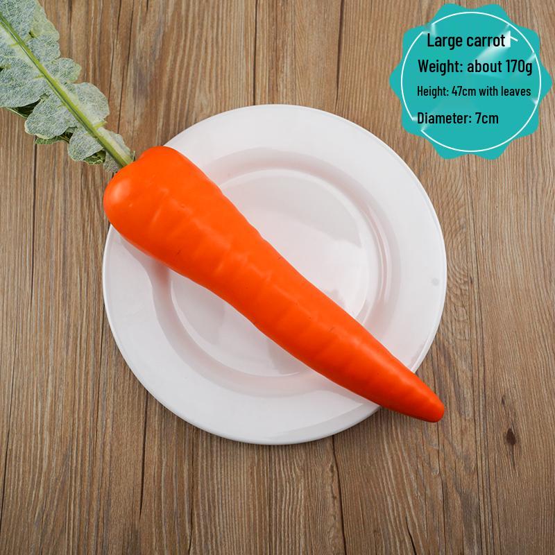 Plastik Rettich und Karotte Künstliches Gemüse Ausstellungsmodell für Bildung und Dekoration