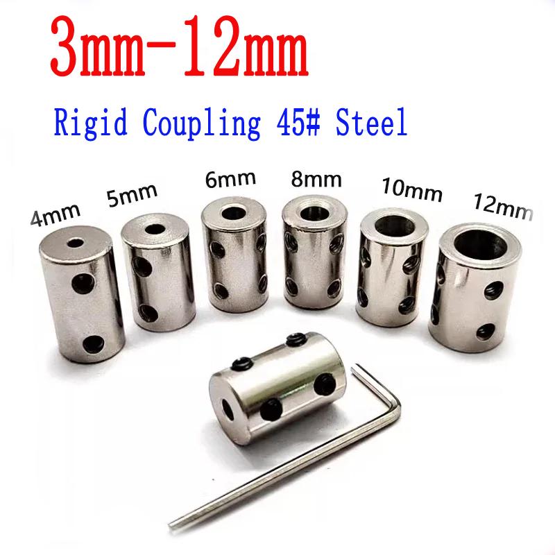 1Pc Rigid Motor Coupling (3-12mm, 6.35mm Incl.) | Var. Diameter | DIY Models