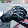 Motorcycle Racing Gloves Men Women Genuine Leather Carbon Fiber Impact Protection Anti-Slip Touchscreen Cycling Protective
