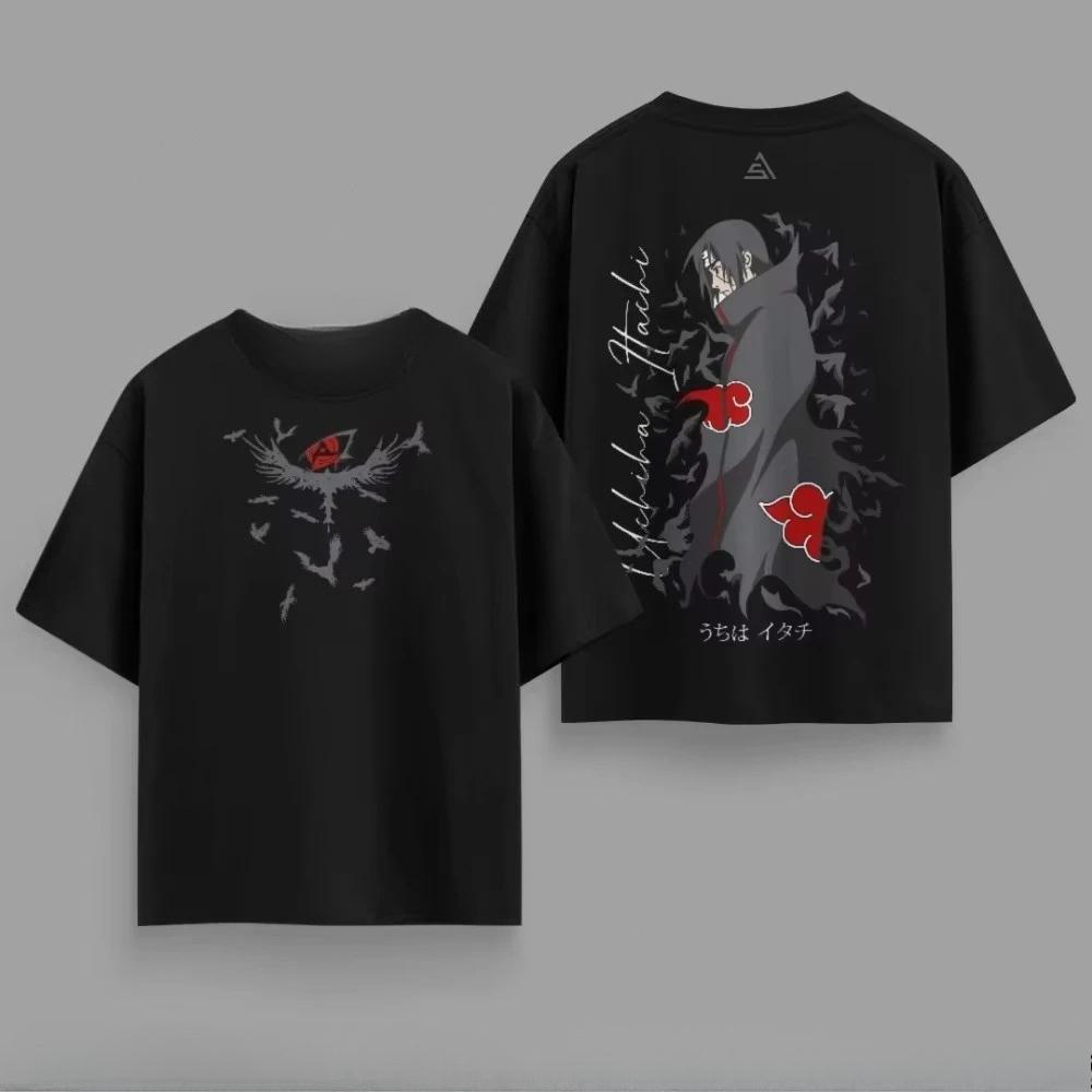 2026 Summer Fashion Trendy T-shirts for Men Women Adults with Naruto Printed Cotton T-shirts Hip Hop Streetwear Oversized Tshirt