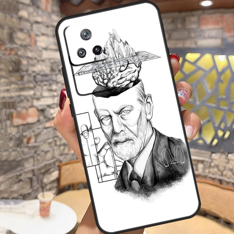 Sigmund Freud Case For Xiaomi 14T Pro 13T 11T 12T 13 14 15 Ultra POCO X6 X7 Pro X3 X5 M6 F5 F6 Pro Cover