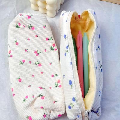 Cute Pencil Bag Floral Pencil Case Pen Holder Floral Pouch Small Pen Bag Pencil Pouch Storage Bag Pencil Case School Supplies