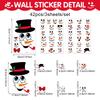 Wall sticker Christmas wall sticker emoji sticker cute cartoon snowman refrigerator sticker window sticker cup sticker wallpaper